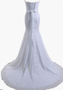 Strapless white wedding dress floral lace sweetheart bodice adjustable strap